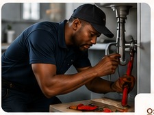 Plumber working